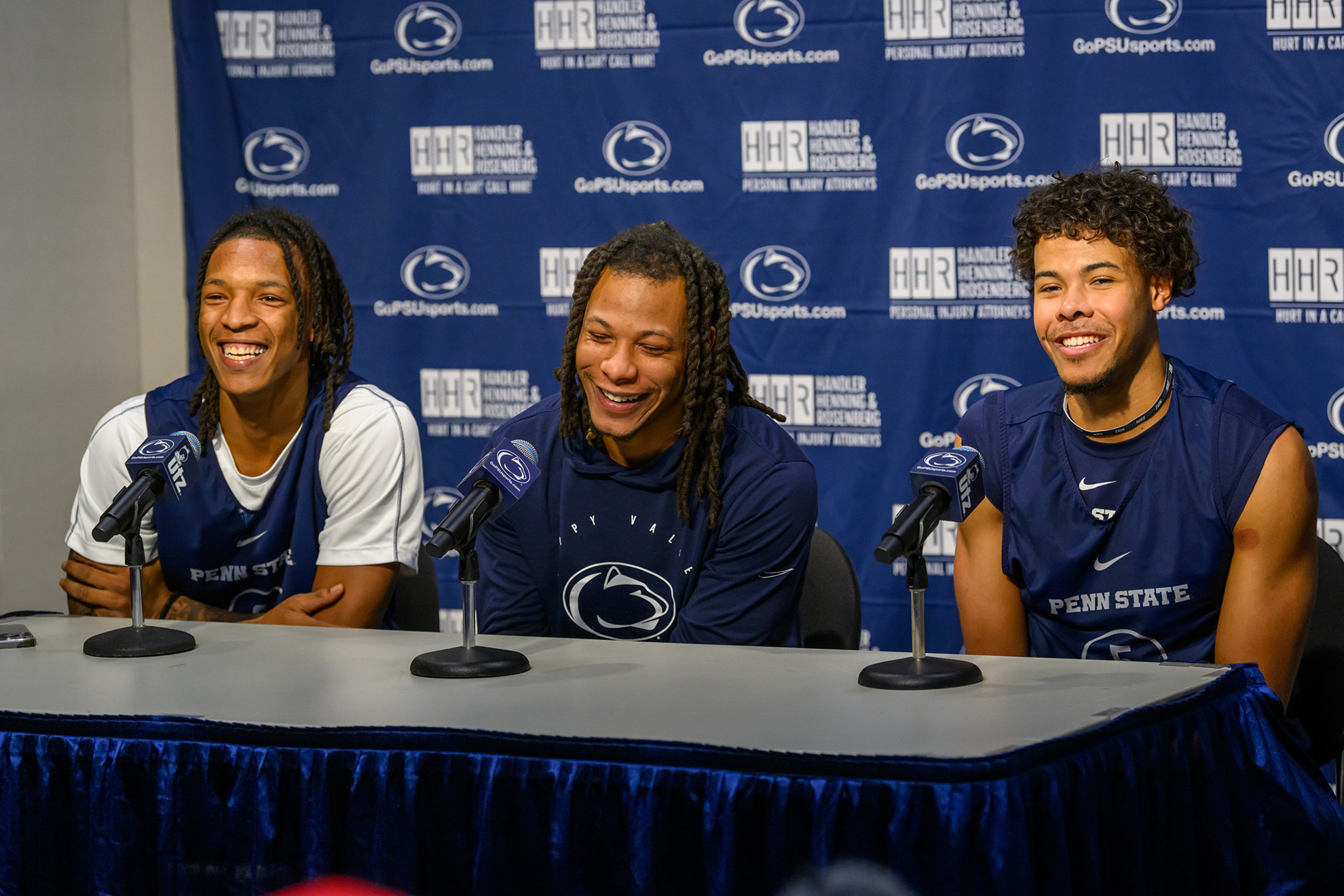 Men's Basketball Media Day - Nick Kern Jr., Ace Baldwin Jr., Puff
