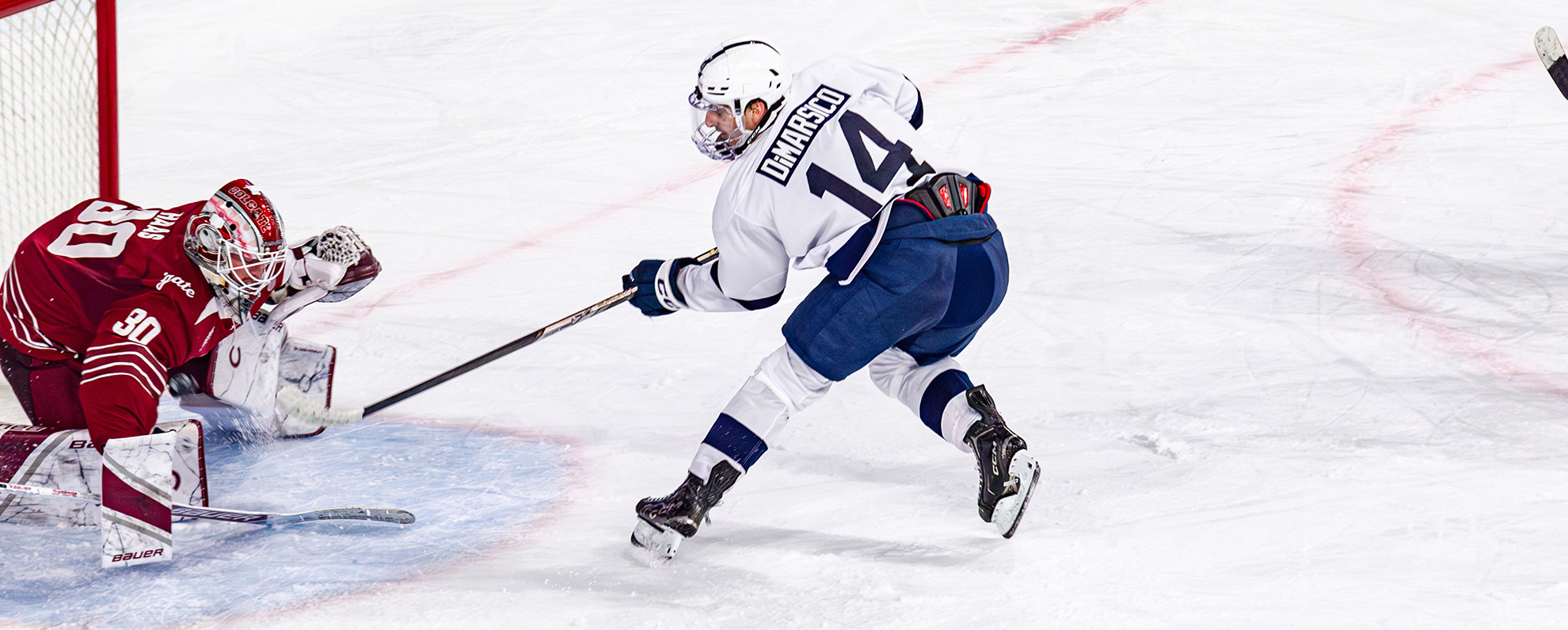 Five goals first pace men's hockey to, 7-1, win and series sweep over Colgate – Penn State